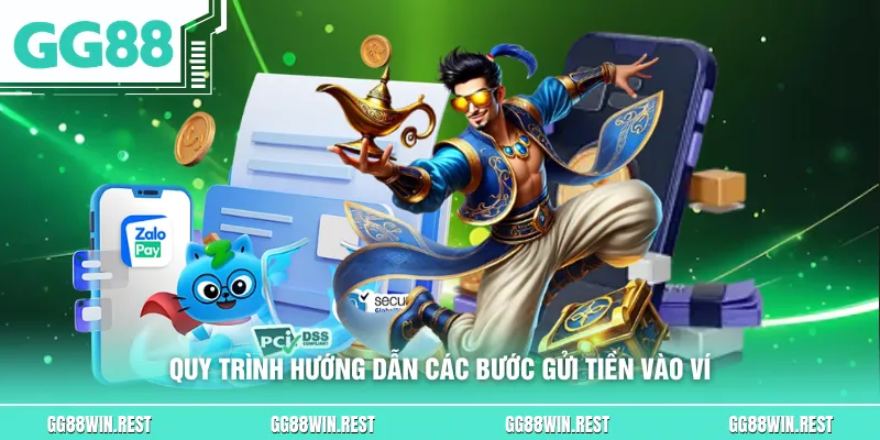 Quy trình hướng dẫn các bước gửi tiền vào ví