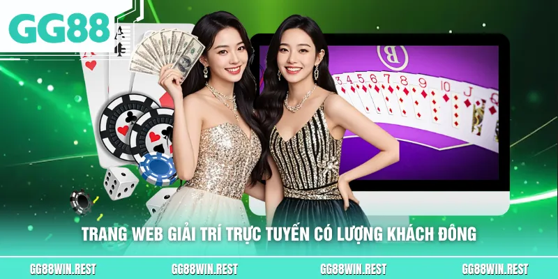 Trang web giải trí trực tuyến có lượng khách đông