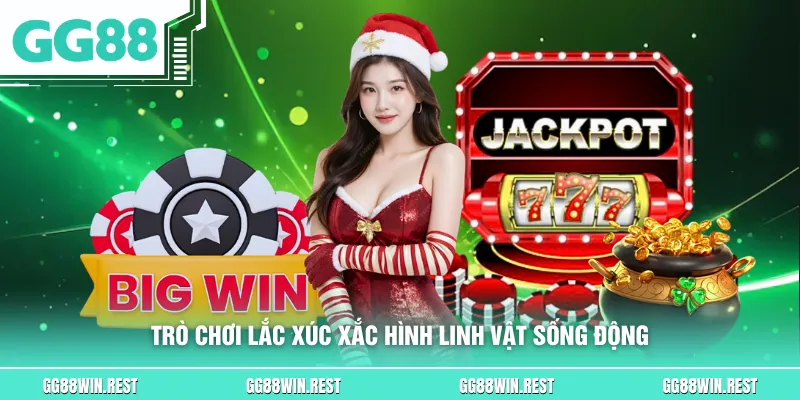 Trò chơi lắc xúc xắc hình linh vật sống động